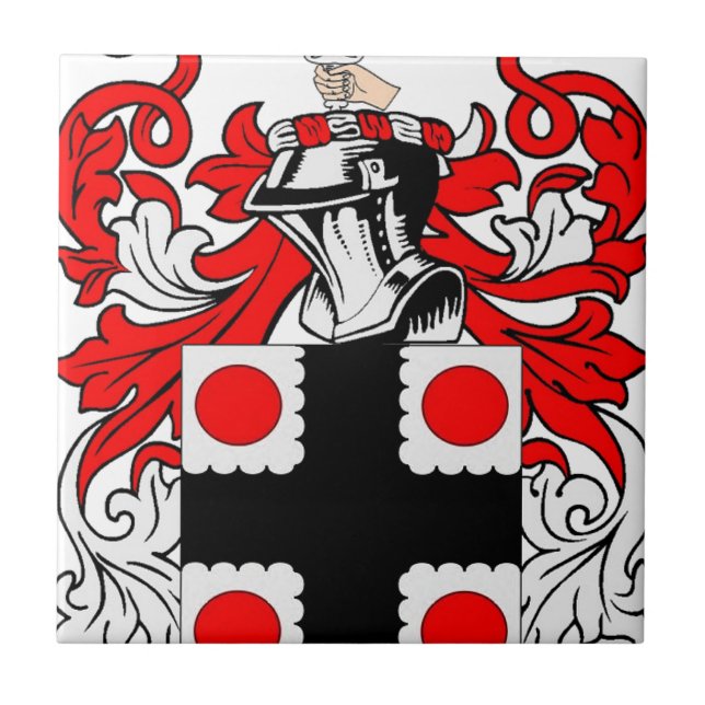 Clayton Coat of Arms Ceramic Tile (Front)