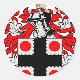 Clayton Coat of Arms Classic Round Sticker