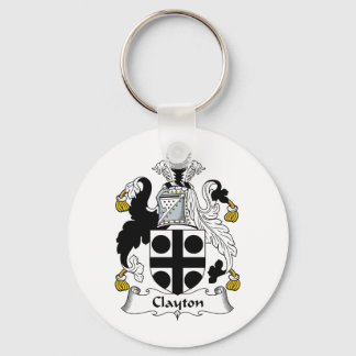 Clayton Family Crest Keychain