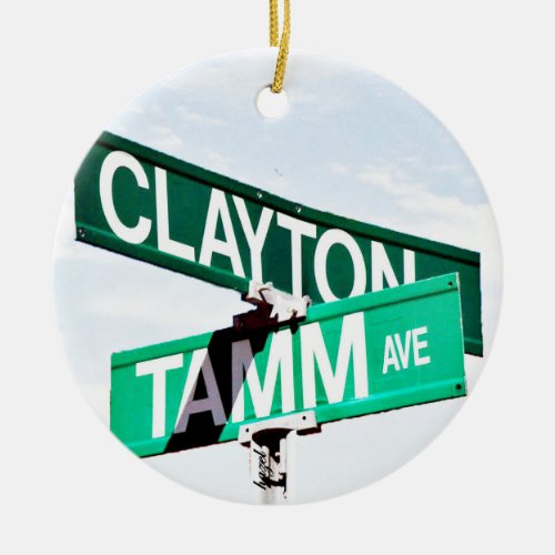 Clayton Tamm DogtownSt Louis Christmas Ornament