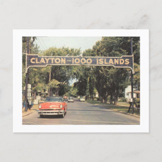 Clayton Thousand Islands NY, 1959 Vintage Style Postcard