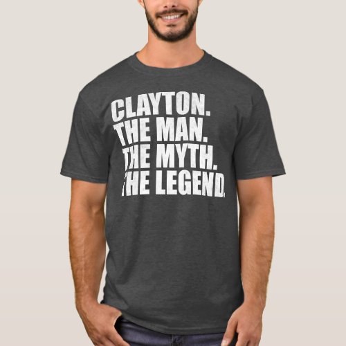 ClaytonClayton Name Clayton given name T_Shirt