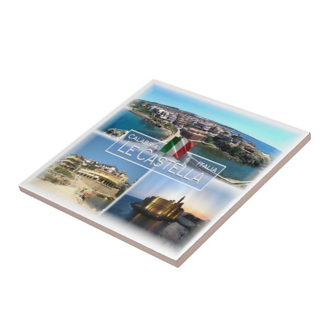 CLB009 LE CASTELLA, Calabria, Italy, Ceramic Tile (Side)