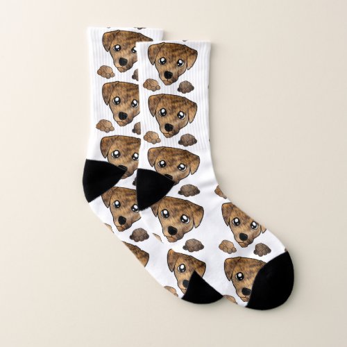 cld brindle peeking socks