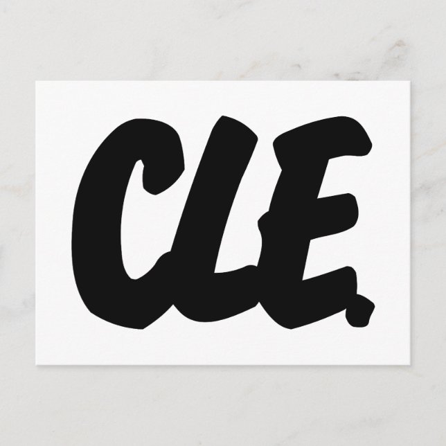 CLE Letters Postcard (Front)