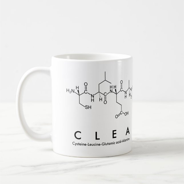 Clea peptide name mug (Left)