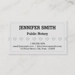 [ Thumbnail: Clean and Basic Public Notary Business Card ]