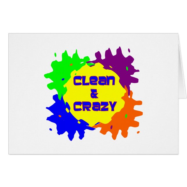 Clean and Crazy Cards (Front Horizontal)