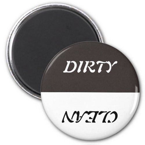 Clean and Dirty Dishes in Dishwasher Magnet