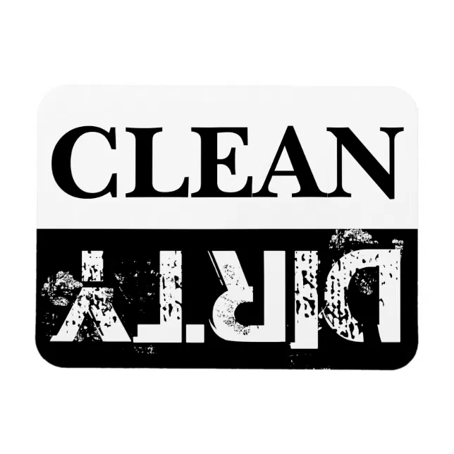 Clean And Dirty Dishwasher Magnet | Zazzle