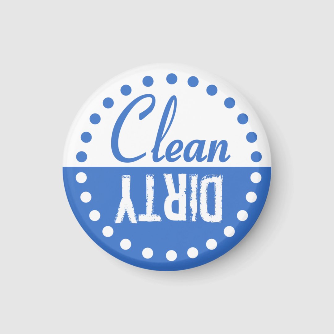 Clean And Dirty Dishwasher Magnet | Zazzle