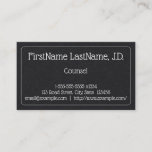 [ Thumbnail: Clean and Minimal Counsel Business Card ]