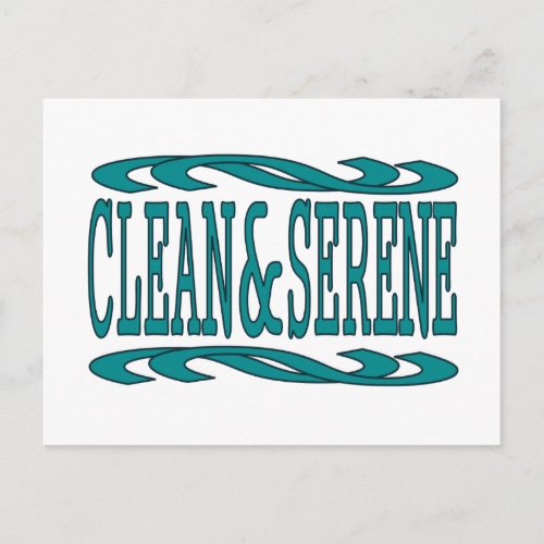 Clean and Serene Inspirational Recovery Quote Postcard