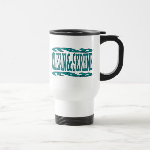 Clean and Serene Inspirational Recovery Quote Travel Mug