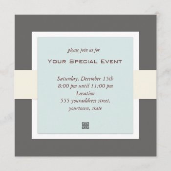 Clean And Simple Business Event Invitation by pixiestick at Zazzle
