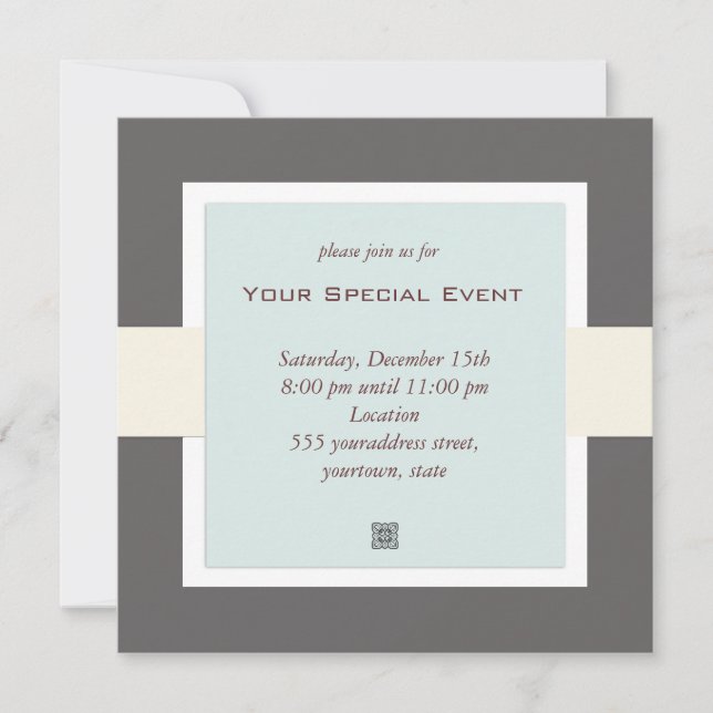 Clean and Simple Business Event Invitation (Front)
