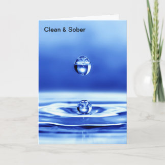 Clean and Sober Card