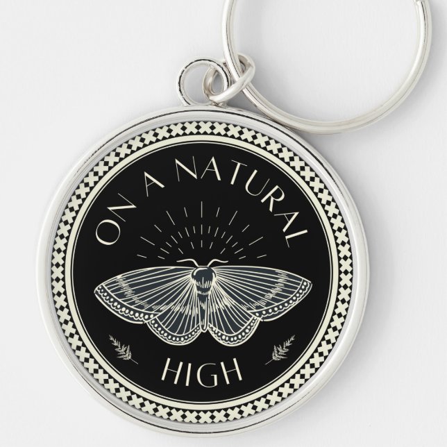Clean and Sober Natural High AA NA Keychain (Front)