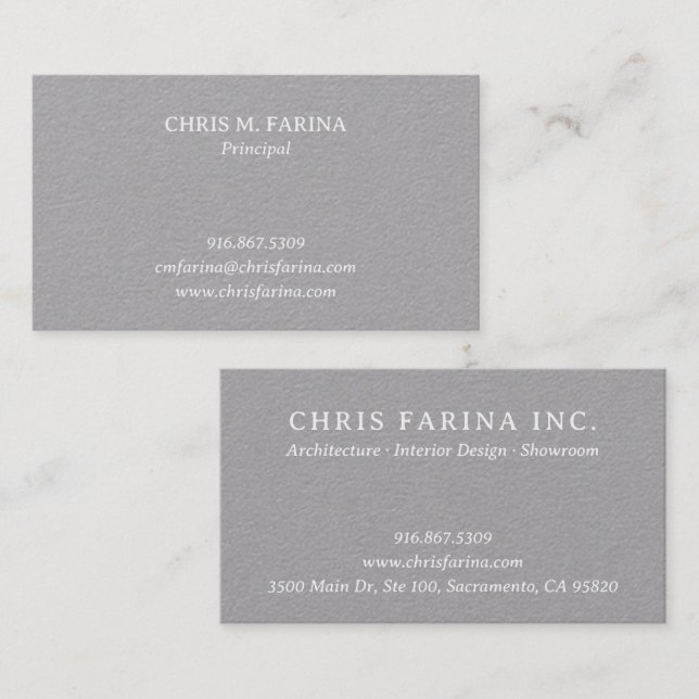 Clean Architect's Business Card (Front/Back)