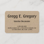 [ Thumbnail: Clean & Basic Interior Decorator Business Card ]
