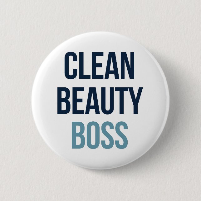 Clean Beauty Boss Button (Front)