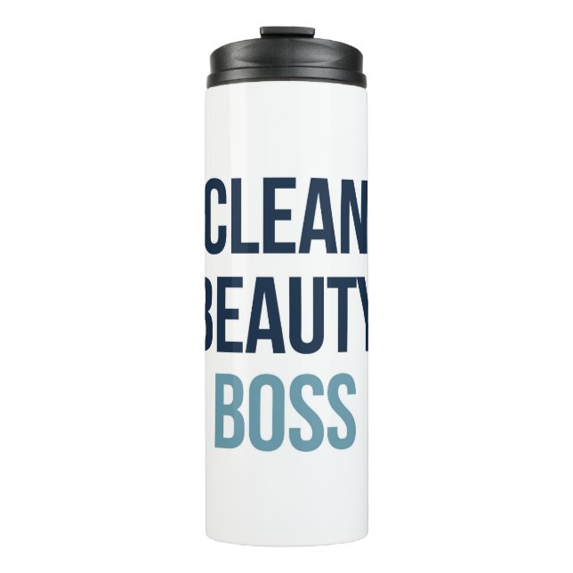 Clean Beauty Boss Thermal Tumbler (Front)