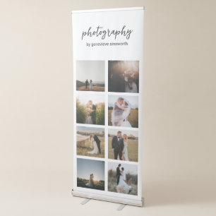 Clean Black and White Photo Modern Business Retractable Banner