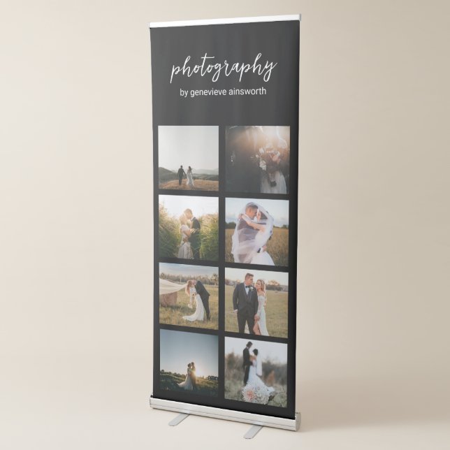 Clean Black Photo Modern Business Retractable Banner (3/4)
