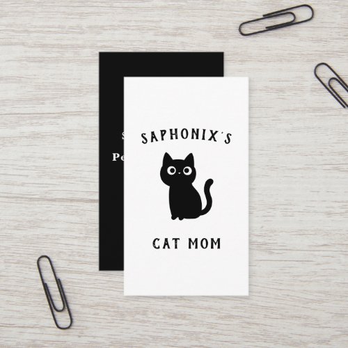 Clean Black & White Clean Business Card