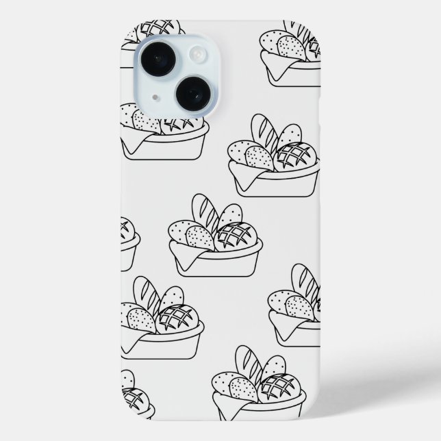 Clean Black & White Simple Phone Case  (Back)