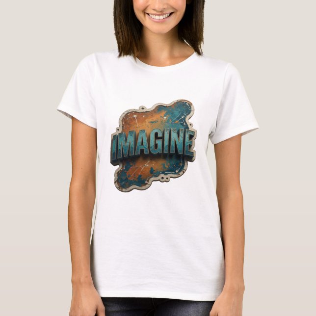 Clean Blue IMAGINE Statement Tee (Front)