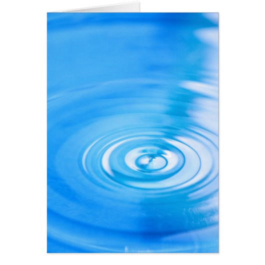 Clean blue water ripples cards (Front)