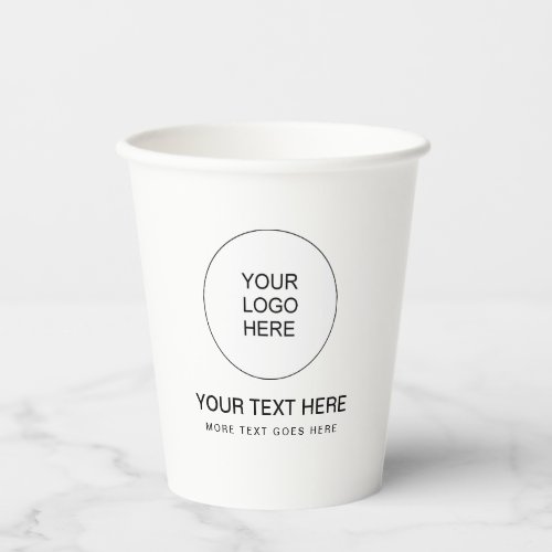 Clean Business Company Corporate Event Simple Paper Cups