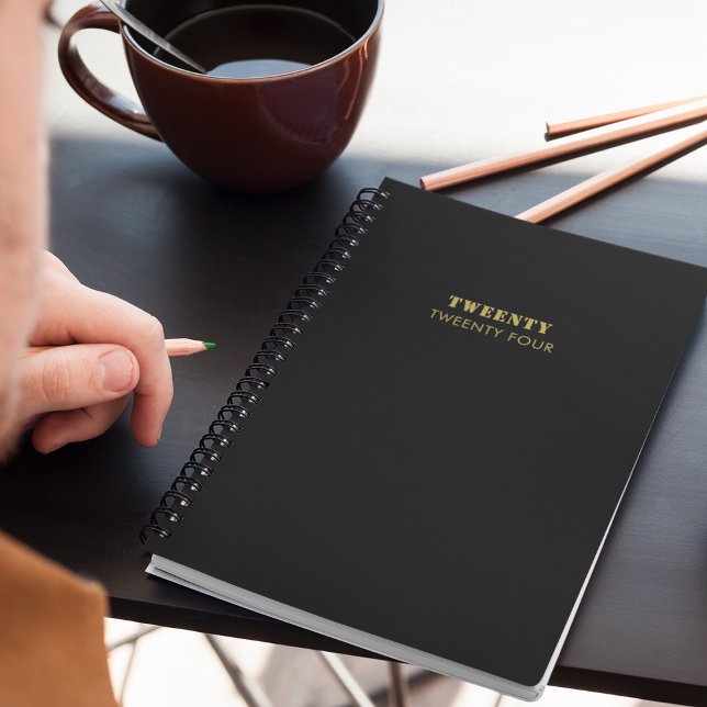 Clean Business Corporate gold Black Script 2024 Planner (Creator Uploaded)