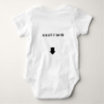 clean butt at own risk one piece  baby bodysuit