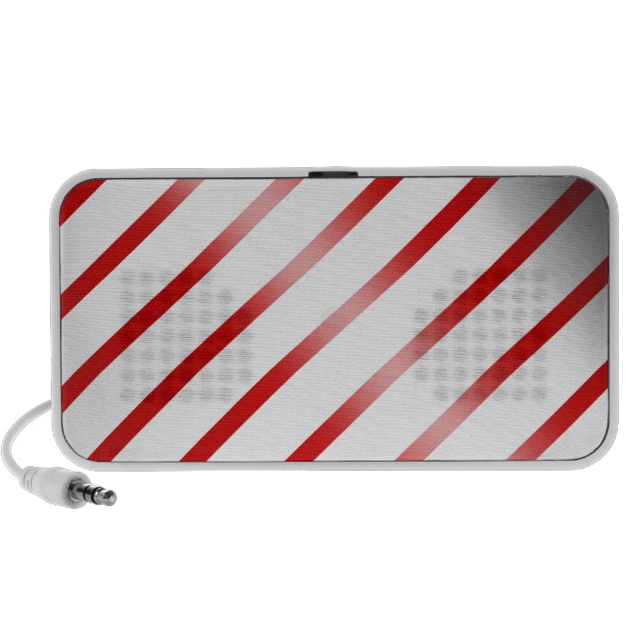 Clean Candy Cane Laptop Speaker