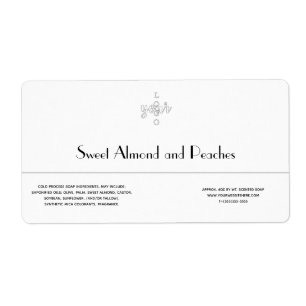 Clean Classic Line Cold Process Soap Template Label