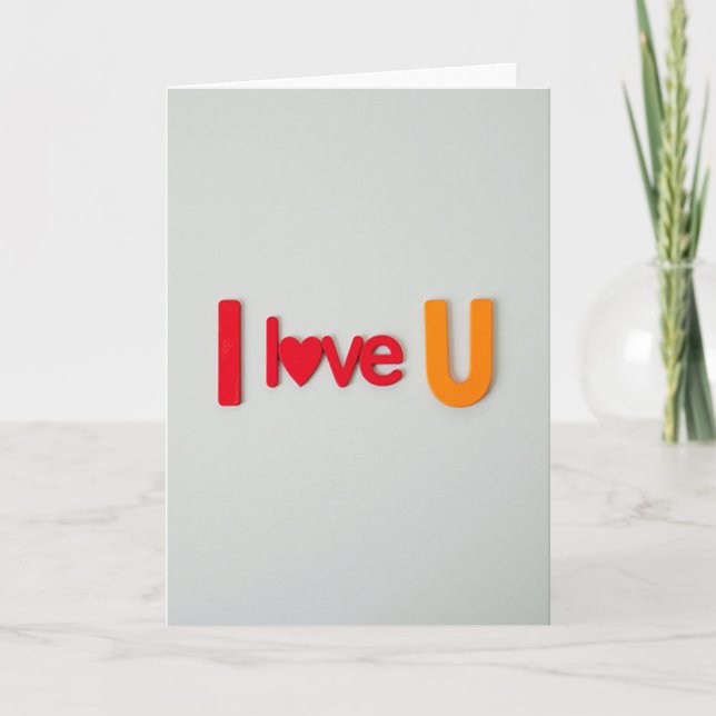 Clean Classic Love U Card (Front)