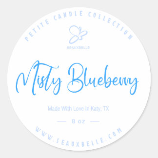 Clean Classy Minimalist Classic Round Sticker