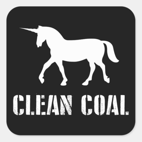 Clean Coal Square Sticker
