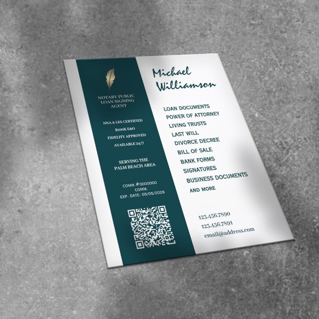 Clean corporate style notary flyer (Creator Uploaded)