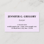 [ Thumbnail: Clean & Customizable Lawyer Business Card ]