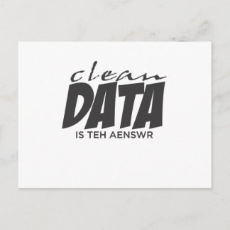 Clean Data is the Answer Postcard