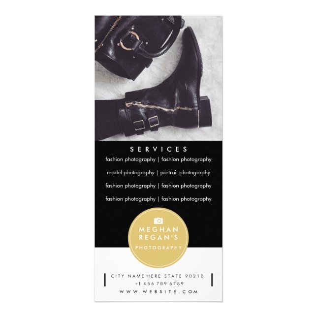 Clean Design Rack Card - Fashion Photography (Back)