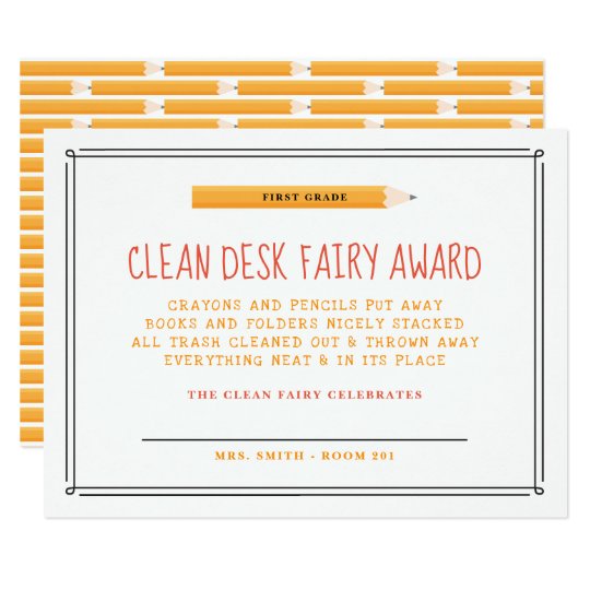 Clean Desk Fairy Award Invitation Zazzle Com