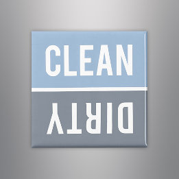 Clean Dirty Blue and Slate Dishwasher Magnet