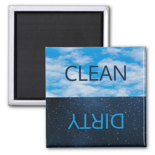 Clean Dirty Day Night Sky Dishwasher Magnet