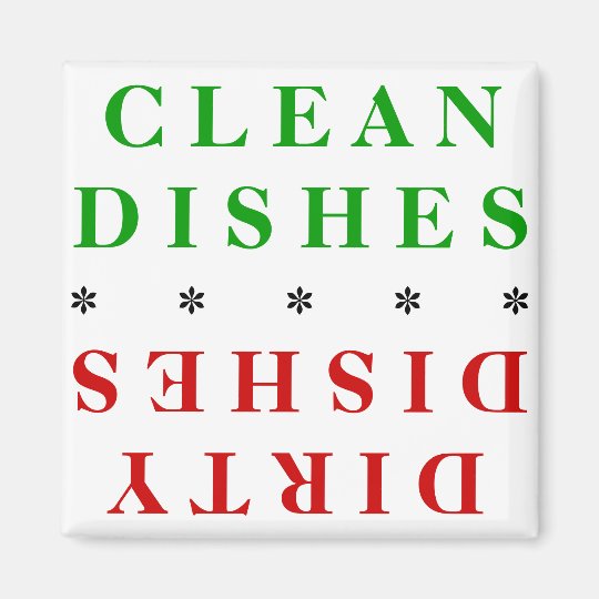 CLEAN/DIRTY DISHES DISHWASHER Zazzle