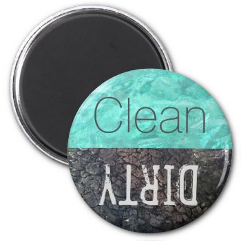 Clean | Dirty Dishes Magnet by clever_bits at Zazzle