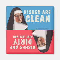 Clean dirty dishwasher funny nun